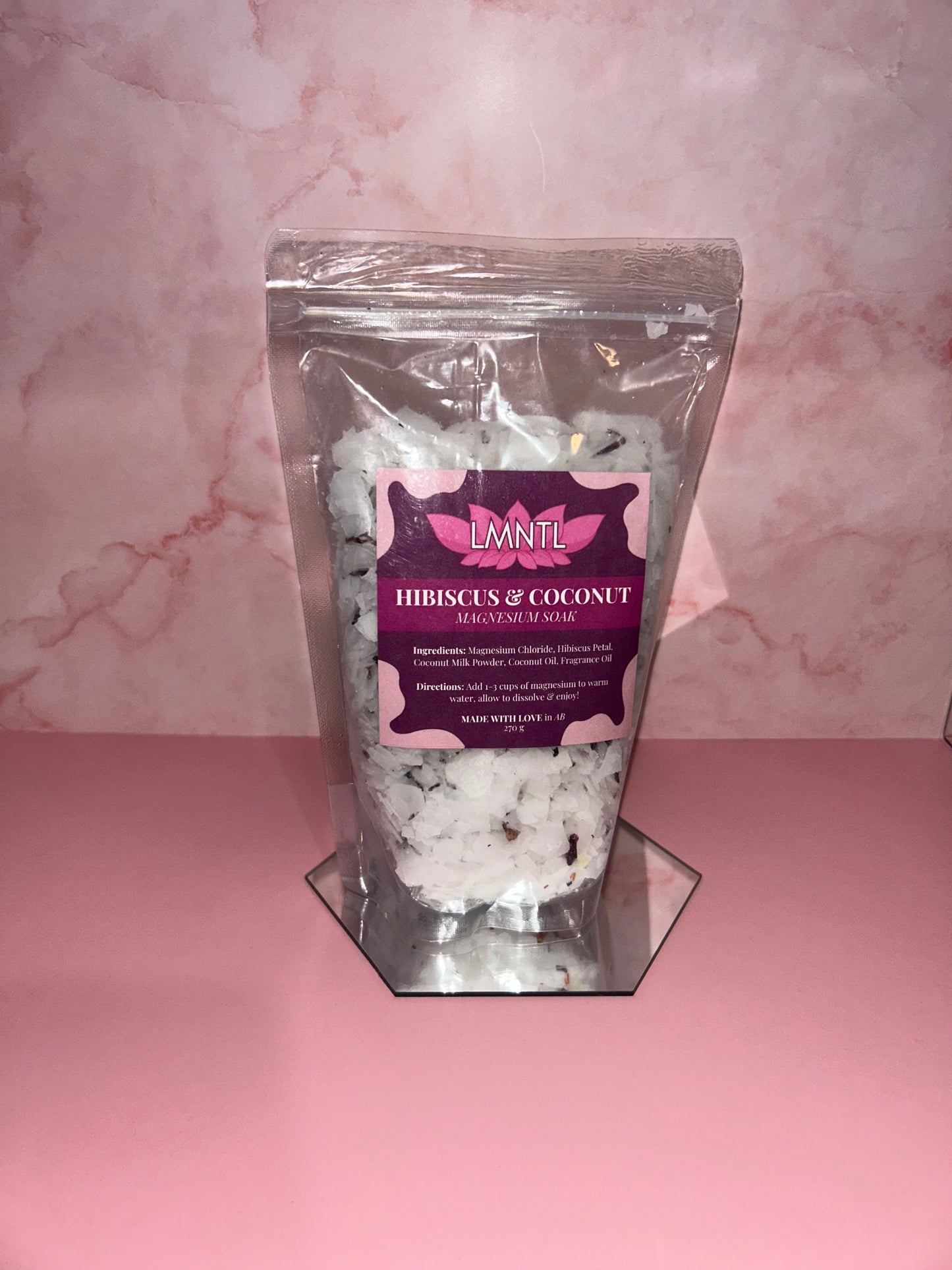Hibiscus & Coconut Magnesium Bath Soak