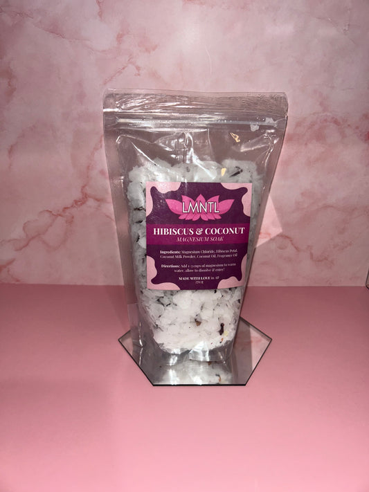 Hibiscus & Coconut Magnesium Bath Soak